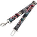 Dog Safety Seatbelt for Cars - Flowers w/Filigree Pink Dog Safety Seatbelts for Cars Buckle-Down   