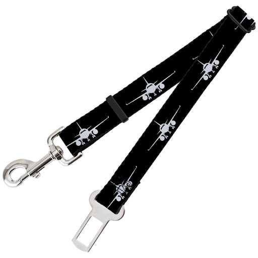 Dog Safety Seatbelt for Cars - Airplane Silhouette Black/White Dog Safety Seatbelts for Cars Buckle-Down   