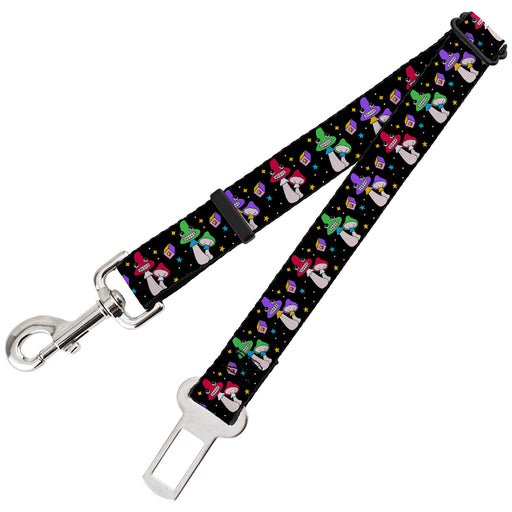 Dog Safety Seatbelt for Cars - Happy Mushrooms with Stars Black/Multi Color Dog Safety Seatbelts for Cars Buckle-Down   