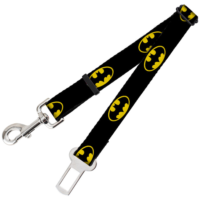 Dog Safety Seatbelt for Cars - Batman Shield Black/Yellow