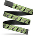 Web Belt Blank Black Buckle - The Wizard of Oz Wicked Witch of the West and Flying Monkeys Greens Webbing Web Belts Warner Bros. Movies   