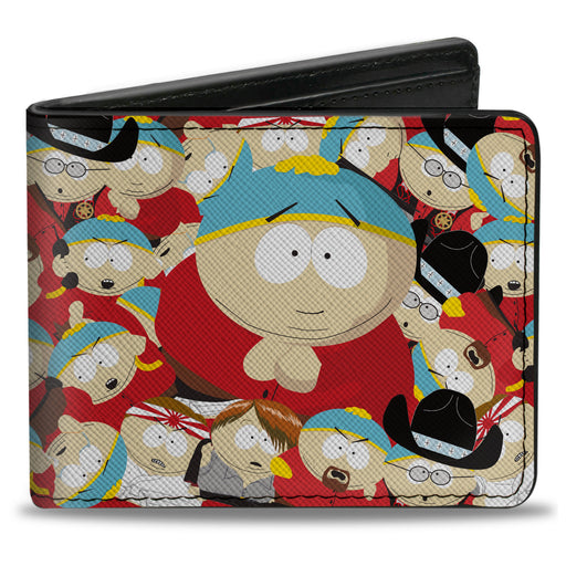 Bi-Fold Wallet - South Park Eric Cartman Poses Stacked Bi-Fold Wallets Comedy Central   
