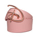 Disney Signature D Logo Rose Gold Cast Buckle - Pink PU Strap Belt Cast Buckle Belts Disney   