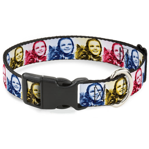 Plastic Clip Collar - The Wizard of Oz Dorothy and Toto Pose Blocks Blues/Yellows/Reds Plastic Clip Collars Warner Bros. Movies   