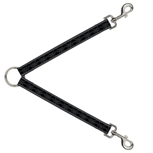 Dog Leash Splitter - BD Monogram2 Black/Gray Dog Leash Splitters Buckle-Down   