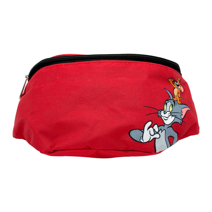 Fanny Pack - Tom and Jerry Smiling Pose Red Fanny Packs Tom and Jerry   