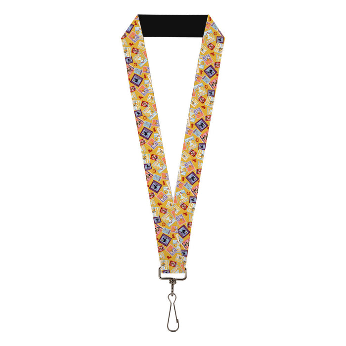 Lanyard - 1.0" - The Wizard of Oz Characters Scenes and Icons Collage Yellow Lanyards Warner Bros. Movies   
