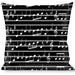 Buckle-Down Throw Pillow - Music Notes Black/White Throw Pillows Buckle-Down   