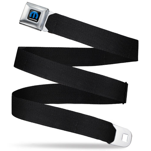 MOPAR Logo Full Color Black/Blue/White - 
 Seatbelt Belt - Black Webbing Seatbelt Belts Mopar   