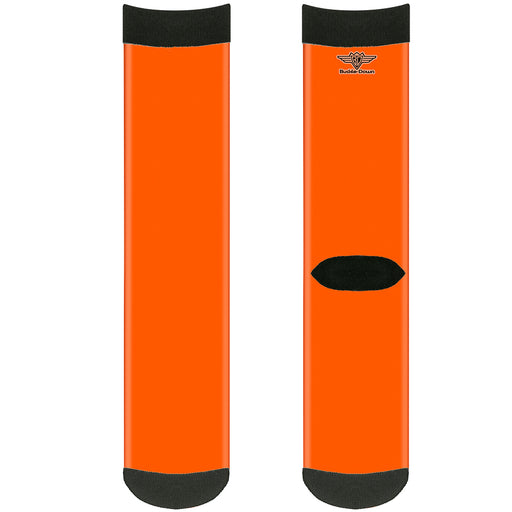 Sock Pair - Polyester - Neon Orange - CREW Socks Buckle-Down   
