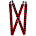 Suspenders - 1.0" - Alice in Wonderland Card Suits Red Black Suspenders Disney   