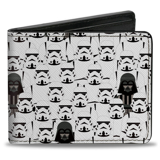 Bi-Fold Wallet - Star Wars Darth Vader and Stormtroopers Stacked Bi-Fold Wallets Star Wars   