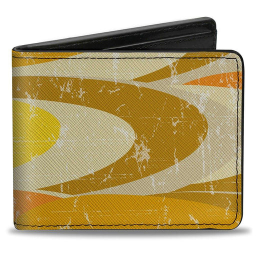 Bi-Fold Wallet - Spots Stacked Weathered Yellows/Browns Bi-Fold Wallets Buckle-Down   