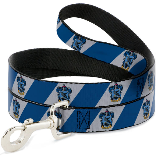 Dog Leash - RAVENCLAW Crest Diagonal Stripe Gray/Blue Dog Leashes The Wizarding World of Harry Potter   