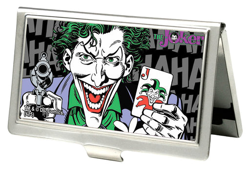 Business Card Holder - SMALL - Joker Gun and Cards FCG Business Card Holders DC Comics   