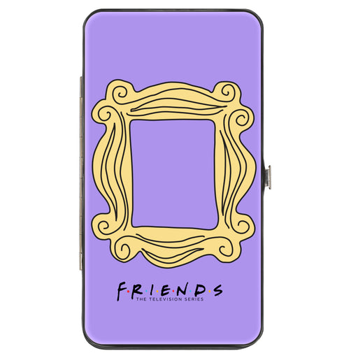 Hinged Wallet - FRIENDS Monica's Peephole Picture Frame Purple Yellow Hinged Wallets Friends   