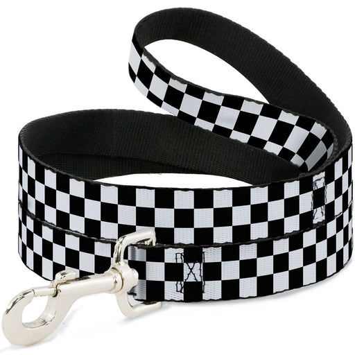 Black and White Checkered Dog Leash Dog Leashes Buckle-Down   