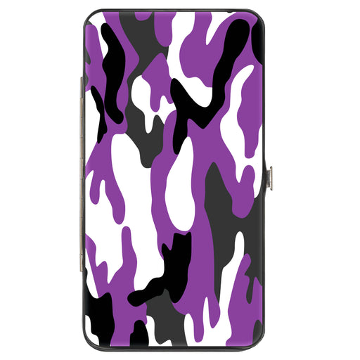 Hinged Wallet - Camo Purple Black Gray White Hinged Wallets Buckle-Down   