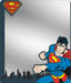 Locker Mirror - Superman Shield Punching Pose Skyline Blues Locker Mirrors DC Comics   
