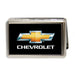 Business Card Holder - LARGE - CHEVROLET Bowtie Logo FCG Black Silver Gold White Metal ID Cases GM General Motors