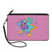 Canvas Zipper Wallet - LARGE - Furby Purple and Orange Furby BESTIES Pose Teal Canvas Zipper Wallets Hasbro   