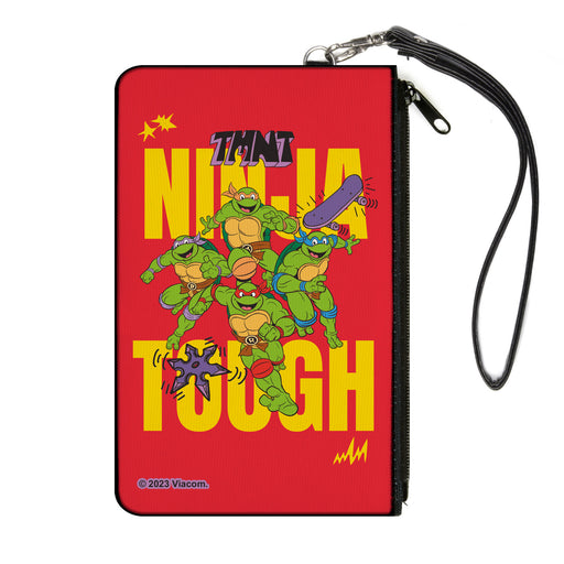 Canvas Zipper Wallet - LARGE - Teenage Mutant Ninja Turtles NINJA TOUGH Group Pose Red/Yellow Canvas Zipper Wallets Nickelodeon   