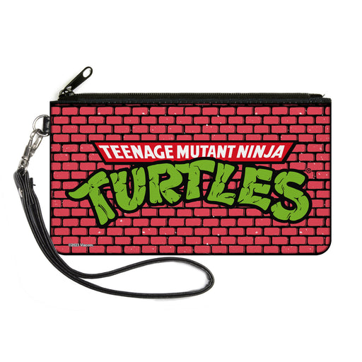 Canvas Zipper Wallet - LARGE - TEENAGE MUTANT NINJA TURTLES Brick Title Logo Canvas Zipper Wallets Nickelodeon   