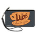 Canvas Zipper Wallet - LARGE - GILMORE GIRLS LUKE'S Coffee Cup Icon Gray/Browns Canvas Zipper Wallets Warner Bros. Entertainment Inc.   