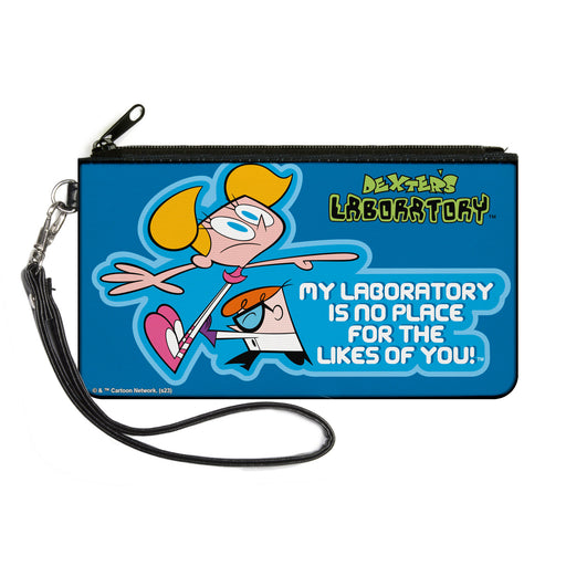 Canvas Zipper Wallet - LARGE - DEXTER'S LABORATORY Dexter and Dee Dee NO PLACE FOR THE LIKES OF YOU Pose Blues Canvas Zipper Wallets Warner Bros. Animation   