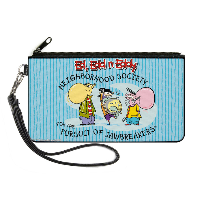 Canvas Zipper Wallet - LARGE - ED EDD N EDDY JAWBREAKERS Pose and Title Logo Blues Canvas Zipper Wallets Warner Bros. Animation   