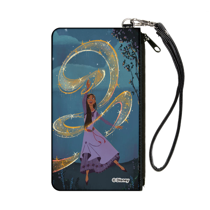 Canvas Zipper Wallet - SMALL - Wish Asha Dancing Swirl Pose Blues/Yellows Canvas Zipper Wallets Disney   