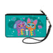 Canvas Zipper Wallet - SMALL - Furby Purple and Orange Furby BESTIES Pose Teal Canvas Zipper Wallets Hasbro   