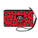 Canvas Zipper Wallet - SMALL - Skelanimals Kit the Cat I STILL PURR Pose Red/Black/White Canvas Zipper Wallets Hasbro   