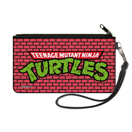 Canvas Zipper Wallet - SMALL - TEENAGE MUTANT NINJA TURTLES Brick Title Logo Canvas Zipper Wallets Nickelodeon   