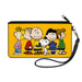 Canvas Zipper Wallet - SMALL - Peanuts Gang Close-Up Group Pose Golden Yellow Canvas Zipper Wallets Peanuts Worldwide LLC