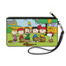 Canvas Zipper Wallet - SMALL - Peanuts Gang Backyard Baseball Group Pose Canvas Zipper Wallets Peanuts Worldwide LLC   