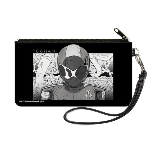 Canvas Zipper Wallet - SMALL - TOONAMI Robot TOM Sketch Pose Black/Grays Canvas Zipper Wallets Warner Bros. Animation   