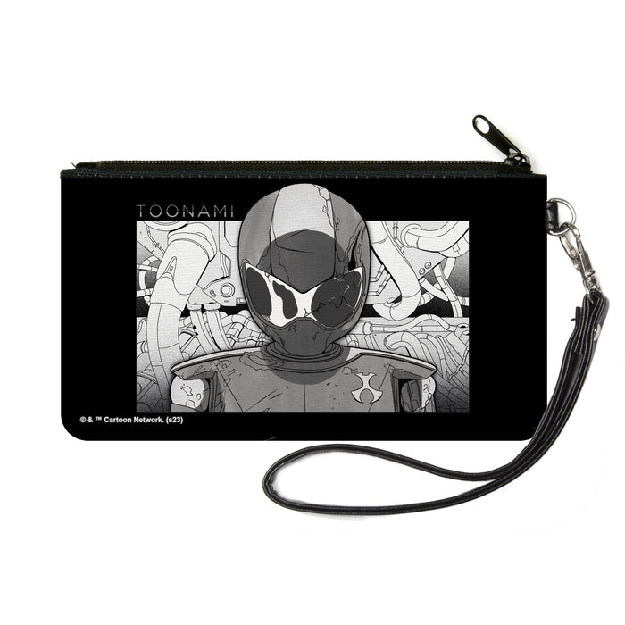 Canvas Zipper Wallet - SMALL - TOONAMI Robot TOM Sketch Pose Black/Grays Canvas Zipper Wallets Warner Bros. Animation   