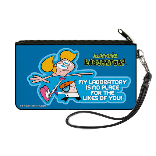 Canvas Zipper Wallet - SMALL - DEXTER'S LABORATORY Dexter and Dee Dee NO PLACE FOR THE LIKES OF YOU Pose Blues Canvas Zipper Wallets Warner Bros. Animation   