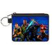 Canvas Zipper Wallet - MINI X-SMALL - GI Joe Unit Agents Group Pose and Logo Blues Canvas Zipper Wallets Hasbro