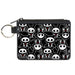 Canvas Zipper Wallet - MINI X-SMALL - Skelanimals Animal Flip Poses Stacked Black/White/Red Canvas Zipper Wallets Hasbro   