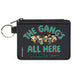 Canvas Zipper Wallet - MINI X-SMALL - Peanuts Gang THE GANG'S ALL HERE Group Pose Black/Blue Canvas Zipper Wallets Peanuts Worldwide LLC   