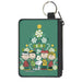 Canvas Zipper Wallet - MINI X-SMALL - Peanuts Holiday Christmas Tree Group Pose Greens Canvas Zipper Wallets Peanuts Worldwide LLC   