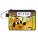 Canvas Zipper Wallet - MINI X-SMALL - THIS IS FINE Question Hound Cafe Fire Comic Strip Canvas Zipper Wallets KC Green