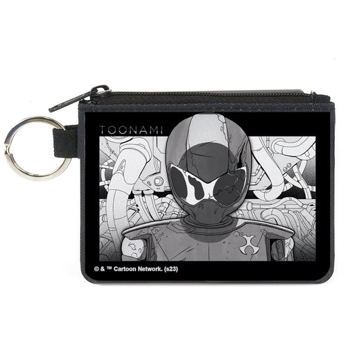Canvas Zipper Wallet - MINI X-SMALL - TOONAMI Robot TOM Sketch Pose Black/Grays Canvas Zipper Wallets Warner Bros. Animation   