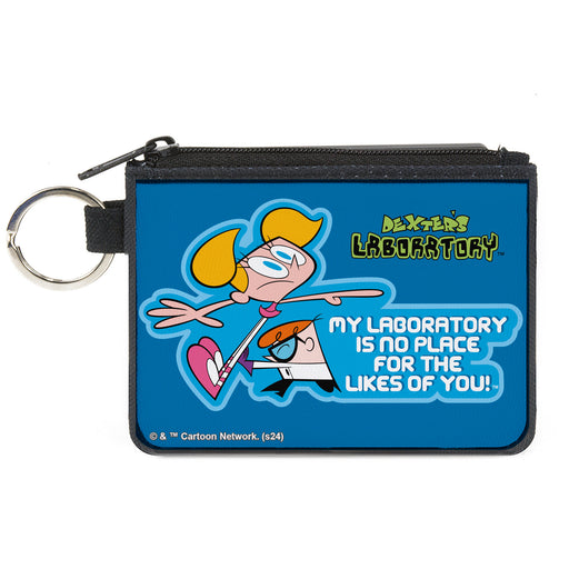 Canvas Zipper Wallet - MINI X-SMALL - DEXTER'S LABORATORY Dexter and Dee Dee NO PLACE FOR THE LIKES OF YOU Pose Blues Canvas Zipper Wallets Warner Bros. Animation   