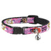 Breakaway Cat Collar with Bell - Disney DREAM BIG PRINCESS Faces Pinks/Purples Breakaway Cat Collars Disney