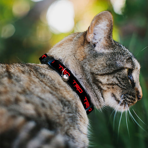 Breakaway Cat Collar with Bell - Toyota Racing Development TRD Logo Black/Red Breakaway Cat Collars Toyota