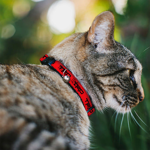 Breakaway Cat Collar with Bell - Toyota Racing Development TRD Logo Red/Black Breakaway Cat Collars Toyota