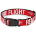 Plastic Clip Collar - Buckle-Down REMOVE BEFORE FLIGHT Red/White Plastic Clip Collars Buckle-Down   